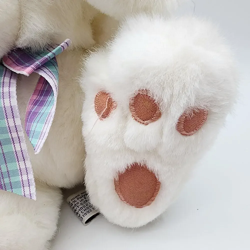 Vintage Chosun White Bunny Rabbit Plush Stuffed Toy 9